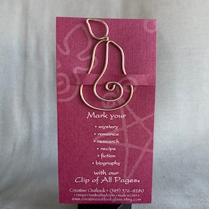 Pear Bookmark, Teacher Gift, Hostess Gift, Teacher Appreciation Gift Ideas, Professor Thank You Gifts, Book Lover Bookmarks