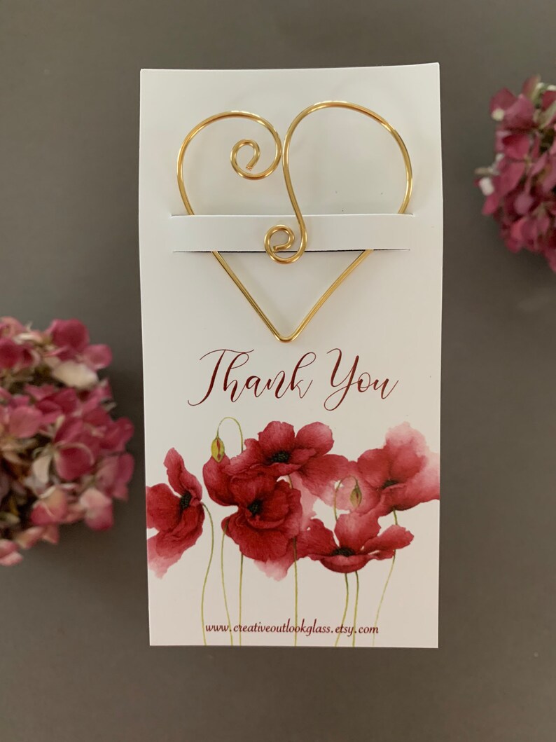 Heartfelt Gratitude: Metal Thank You Bookmark & Card – Small Token of ...