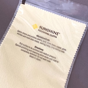 Sunshine Jewelry Cleaning Cloth 5” x 7 1/2”, Jewelry Cleaner, Silver Polishing Cloth, Free Shipping