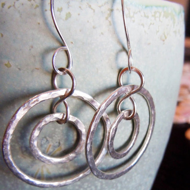 Double Layered Hoop Earrings main image 0