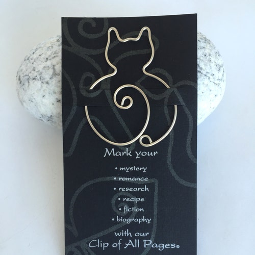Cat Bookmark Teacher Gift Cat Lover Pet Rescue Pet Etsy