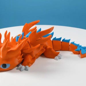 100+ Flexi Dragon STL Bundle | Articulated Dragon 3D Print Files | Flexi Dragons STL Pack | Printable Fidget Dragon image 7