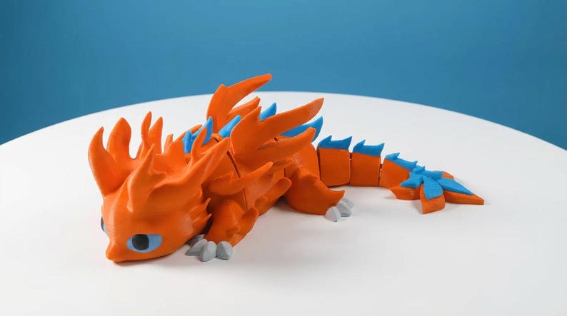100+ Flexi Dragon STL Bundle | Articulated Dragon 3D Print Files | Flexi Dragons STL Pack | Printable Fidget Dragon image 7