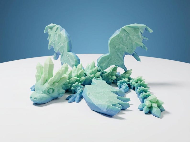 100+ Flexi Dragon STL Bundle | Articulated Dragon 3D Print Files | Flexi Dragons STL Pack | Printable Fidget Dragon image 2