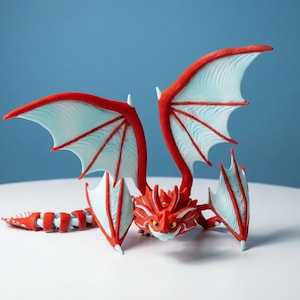 100+ Flexi Dragon STL Bundle | Articulated Dragon 3D Print Files | Flexi Dragons STL Pack | Printable Fidget Dragon image 4