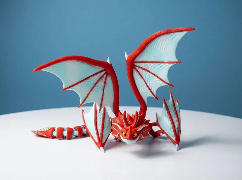 100+ Flexi Dragon STL Bundle | Articulated Dragon 3D Print Files | Flexi Dragons STL Pack | Printable Fidget Dragon image 4
