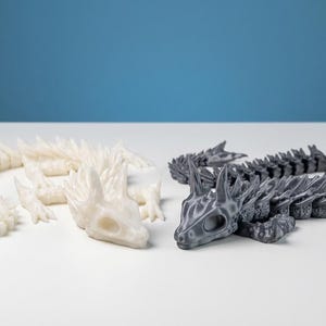 100+ Flexi Dragon STL Bundle | Articulated Dragon 3D Print Files | Flexi Dragons STL Pack | Printable Fidget Dragon image 3
