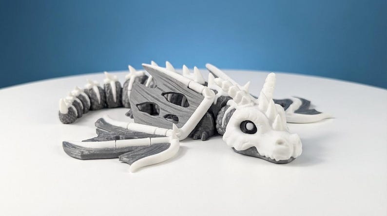 100+ Flexi Dragon STL Bundle | Articulated Dragon 3D Print Files | Flexi Dragons STL Pack | Printable Fidget Dragon image 8
