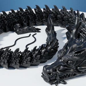 100+ Flexi Dragon STL Bundle | Articulated Dragon 3D Print Files | Flexi Dragons STL Pack | Printable Fidget Dragon image 5