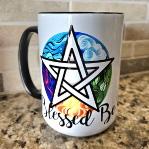 Blessed be. 11 or 15 oz coffee mugs