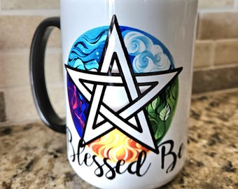 Blessed be. 11 or 15 oz coffee mugs