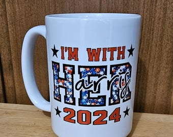 I'm with her coffee mug. 11 or 15 oz.