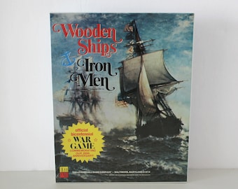 Sealed NOS Wooden Ships and Iron Men Board War Game 1975 Avalon Hill, Naval