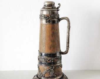 St. Louis Silver Co 16" Tall Tankard Stein Hidden Secret Wine Cooler Silverplate