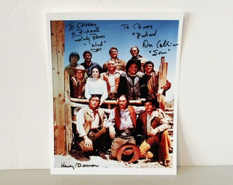 Signed High Chaparral Cast Photo, Western TV Show, Henry Darrow, Don Collier, Rudy Ramos,