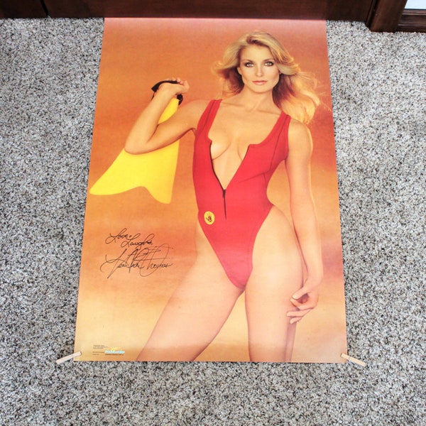 Heather Thomas 1983 Red Swimsuit Poster, Fall Guy Star
