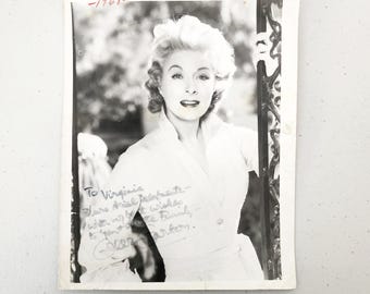 Greer Garson 1968 Signed Autographed 8x10 Photo Black White Inscribed
