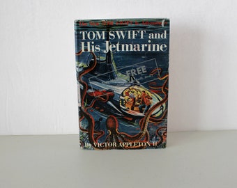 Tom Swift and His Jetmarine Book 1954 HB DJ Victor Appleton II with Overprint Free with Jr #1