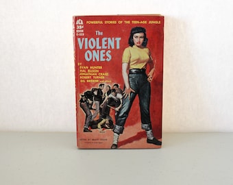 The Violent Ones ACE D-323 Paperback Book, Stories, Brant House, Evan Hunter, Hal Ellson, Jonathan Craig, Robert Turner, Gil Brewer and More