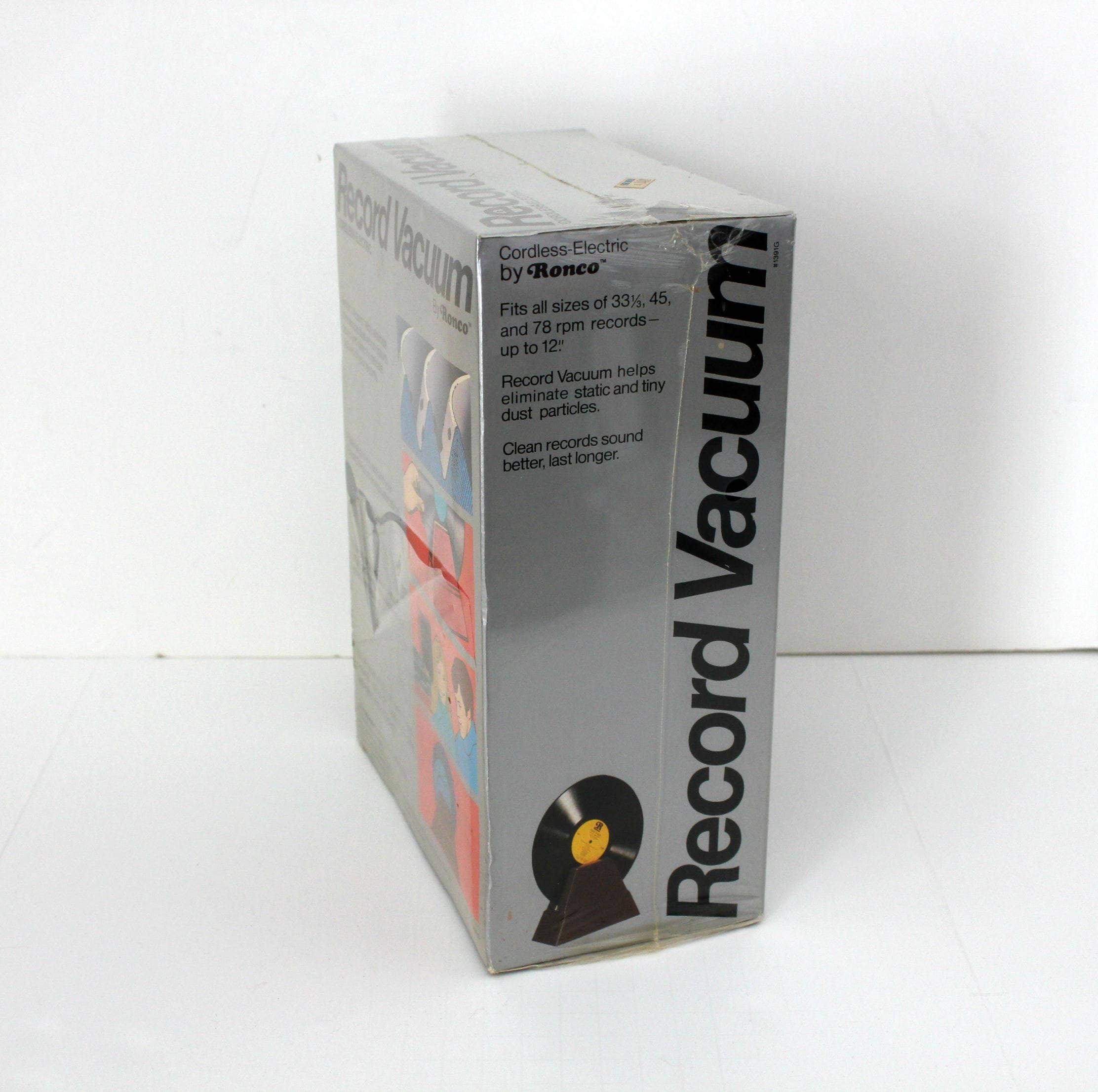 Vintage Ronco Record Vacuum, Sealed in Box, Vinyl Cleaner