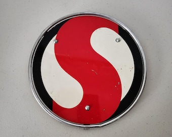 Vintage Safeway Shopping Cart Logo Sign With Frame