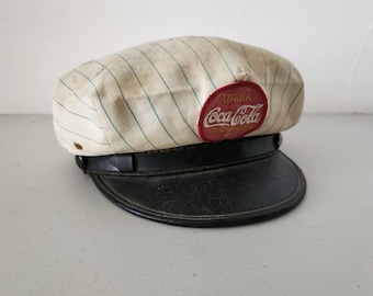 Coca Cola Delivery Man Driver Cap Hat, Vintage Coke