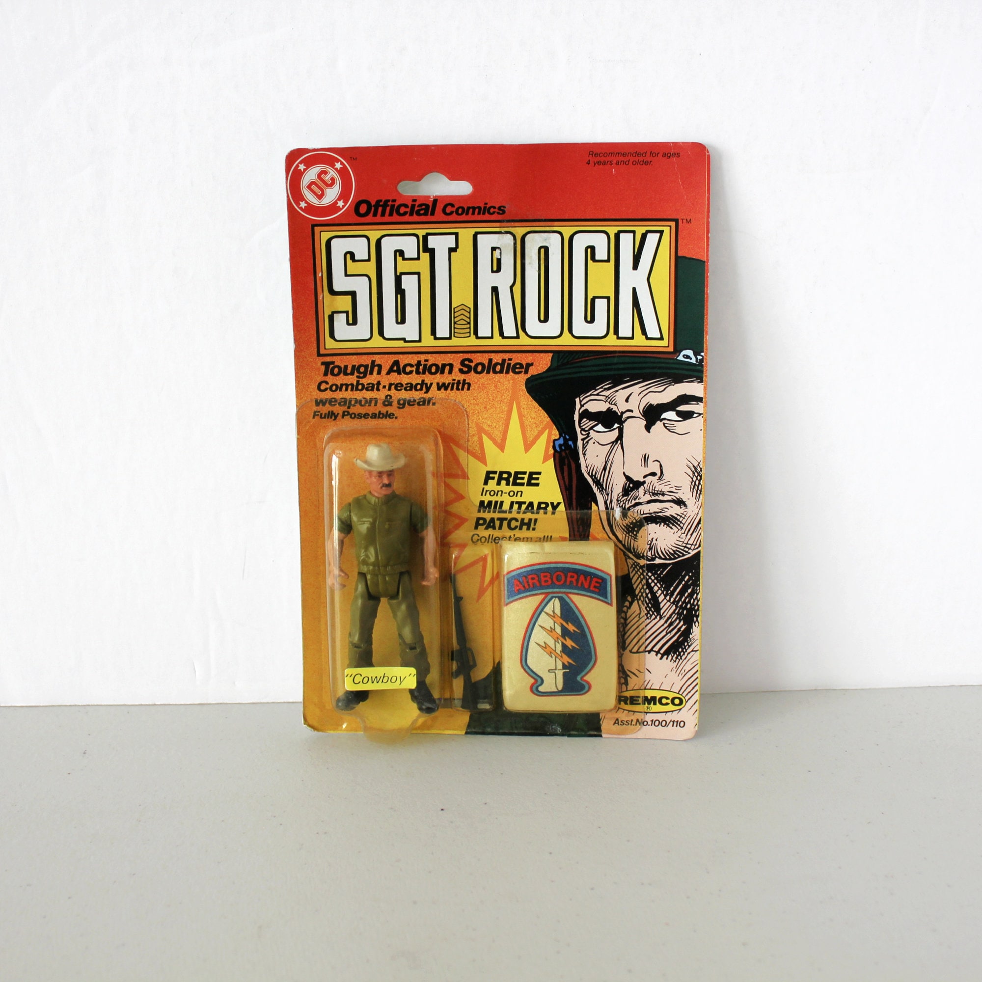Sgt Rock Cowboy Soldier 1982 Remco Toys Action Figure NOS MOC New