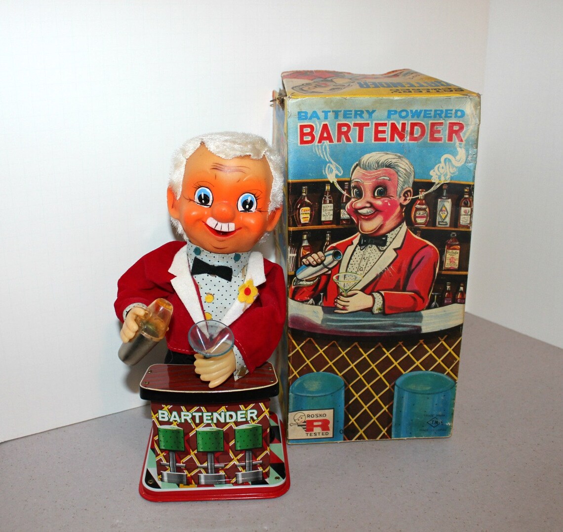 Vintage Rosko Bartender Battery Operated in Box Adult Toy 60s Etsy