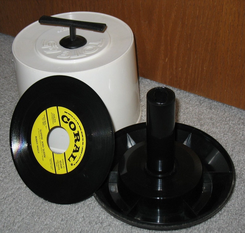 Vintage Tote 45 Record Holder Storage Carry Case Etsy