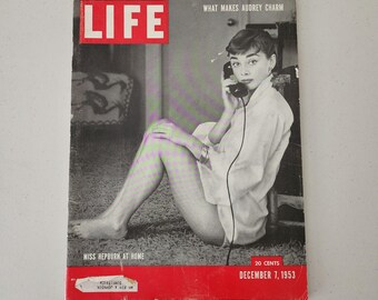 Life Magazine Audrey Hepburn December 7 1953 Issue