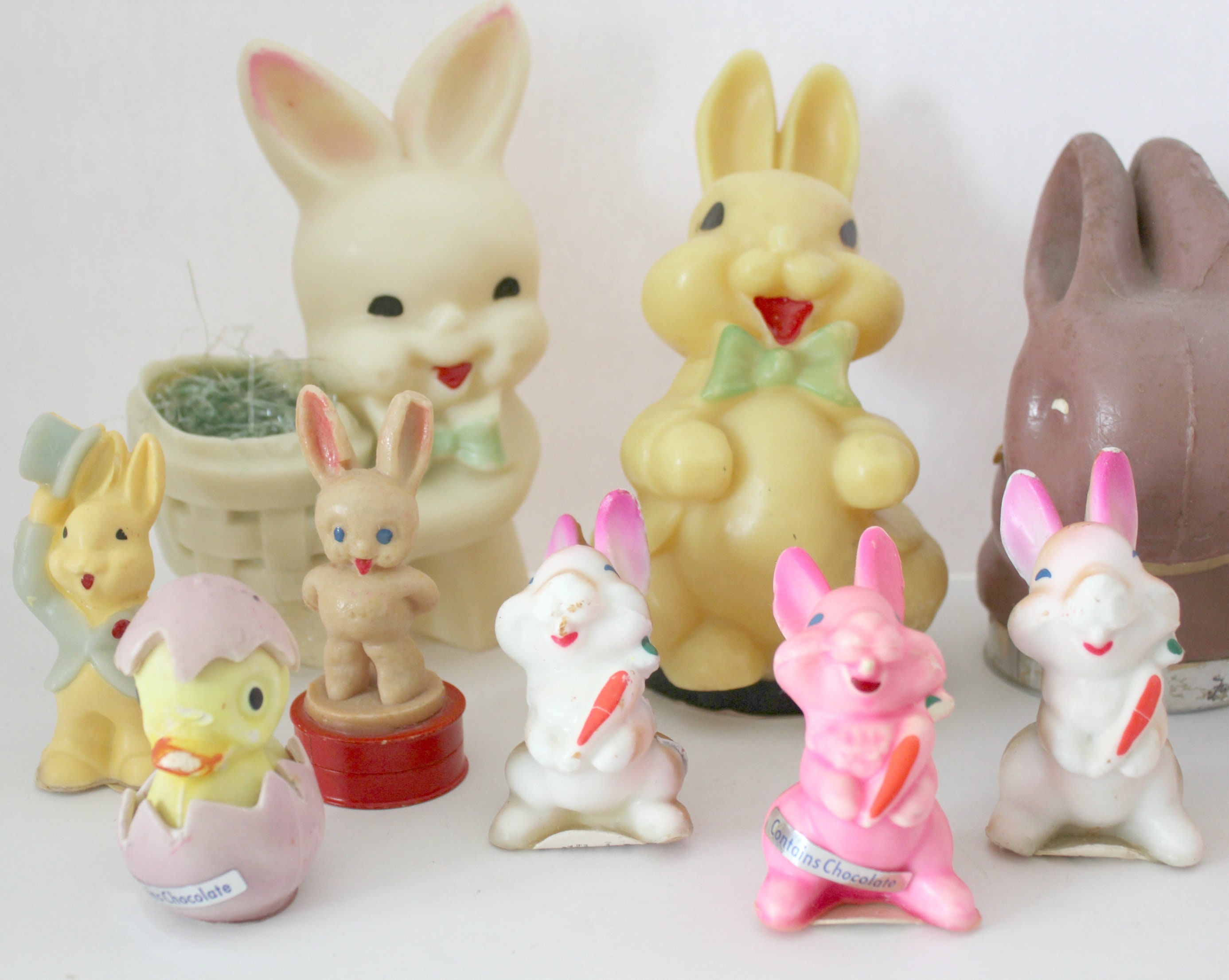 Lot 14 Vintage Easter Candy Holders, Peel Away Chocolates, Fanny Farmer