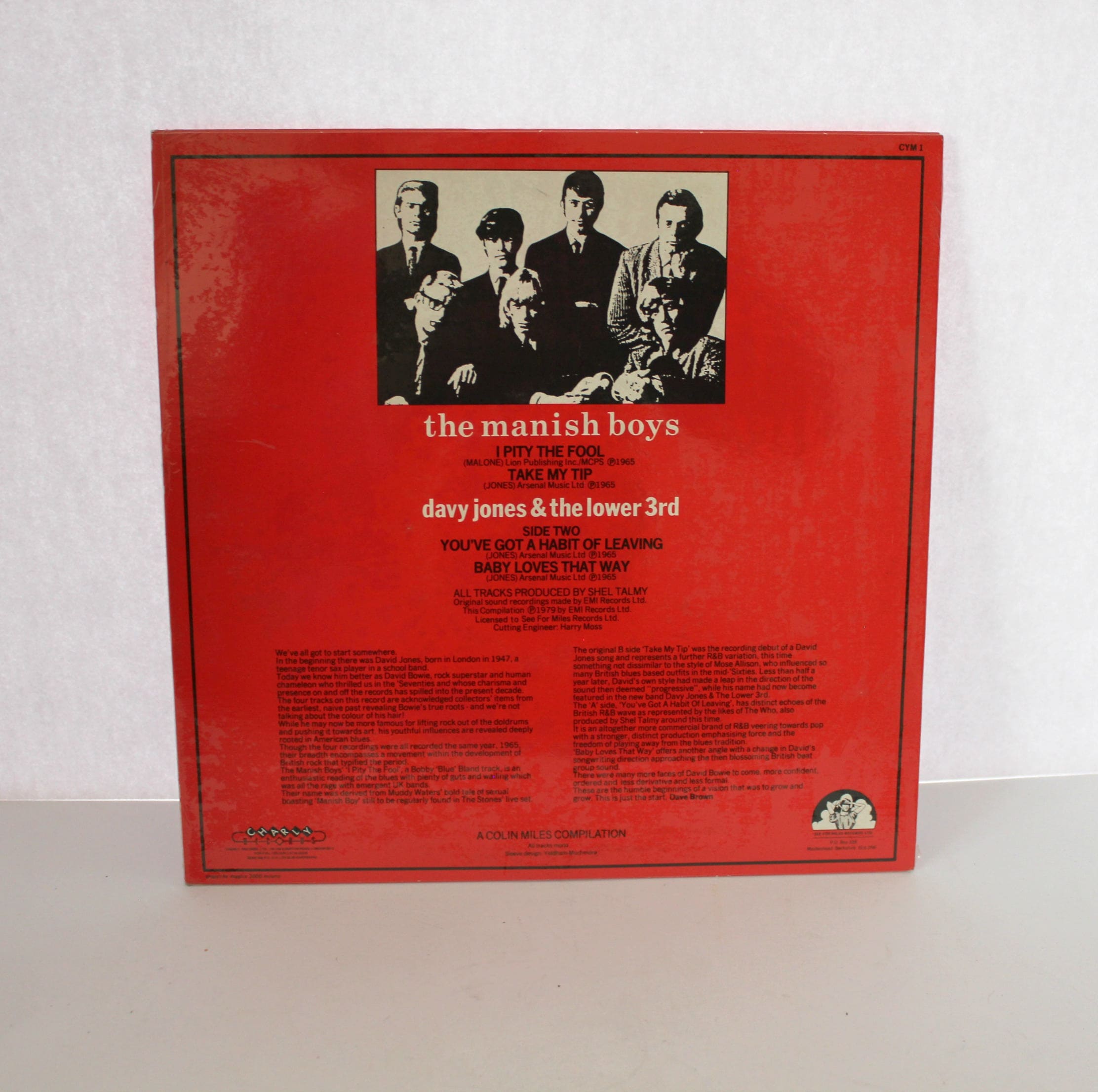 MANNISH BOYS　LIVE BOX Pieces of 10 years The Mannish Boys Davy Jones & The Lower 3rd Mono 10 Sealed