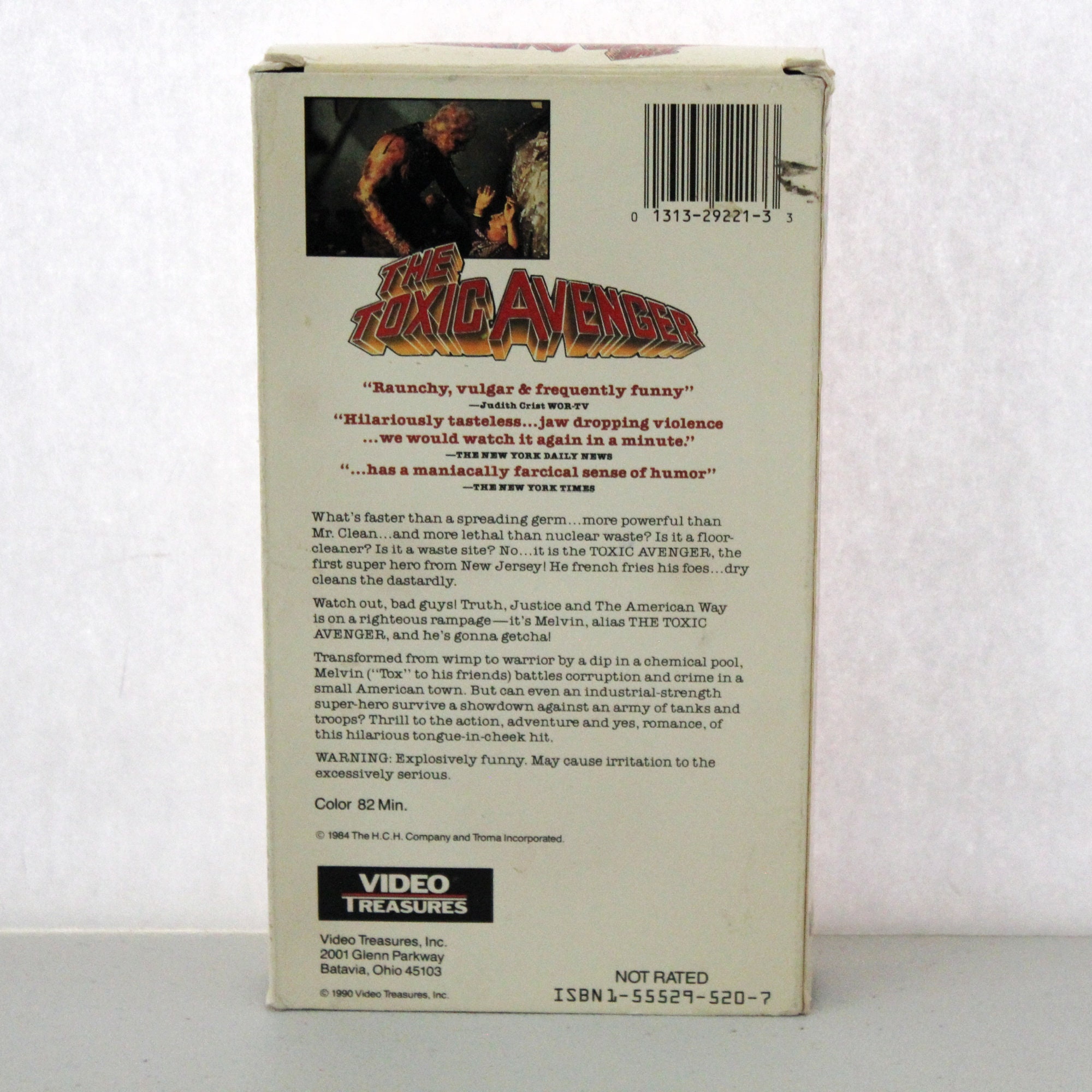 The Toxic Avenger VHS Movie Tape, 1984 Troma, Not Rated, Super Hero