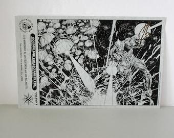 1993 Signed #'d Valiant Poster Print, X-O Manowar by Joe Quesada Jim Palmiotti, Golden Age Collectables, Seattle