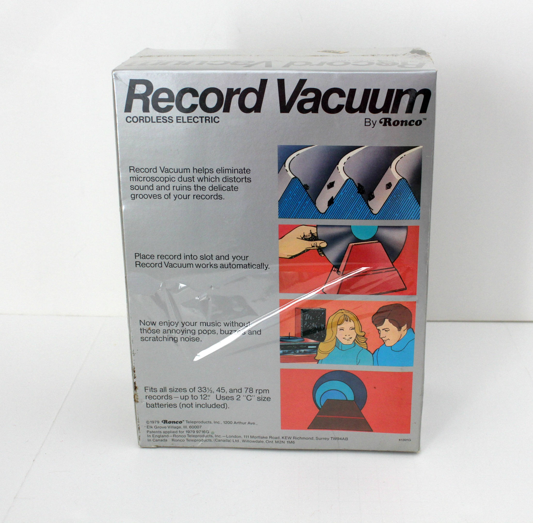 1976年物ビンテージ Record Vacuum レコードクリーナー 1976年物ビンテージ Record Vacuum レコードクリーナー 1976年物