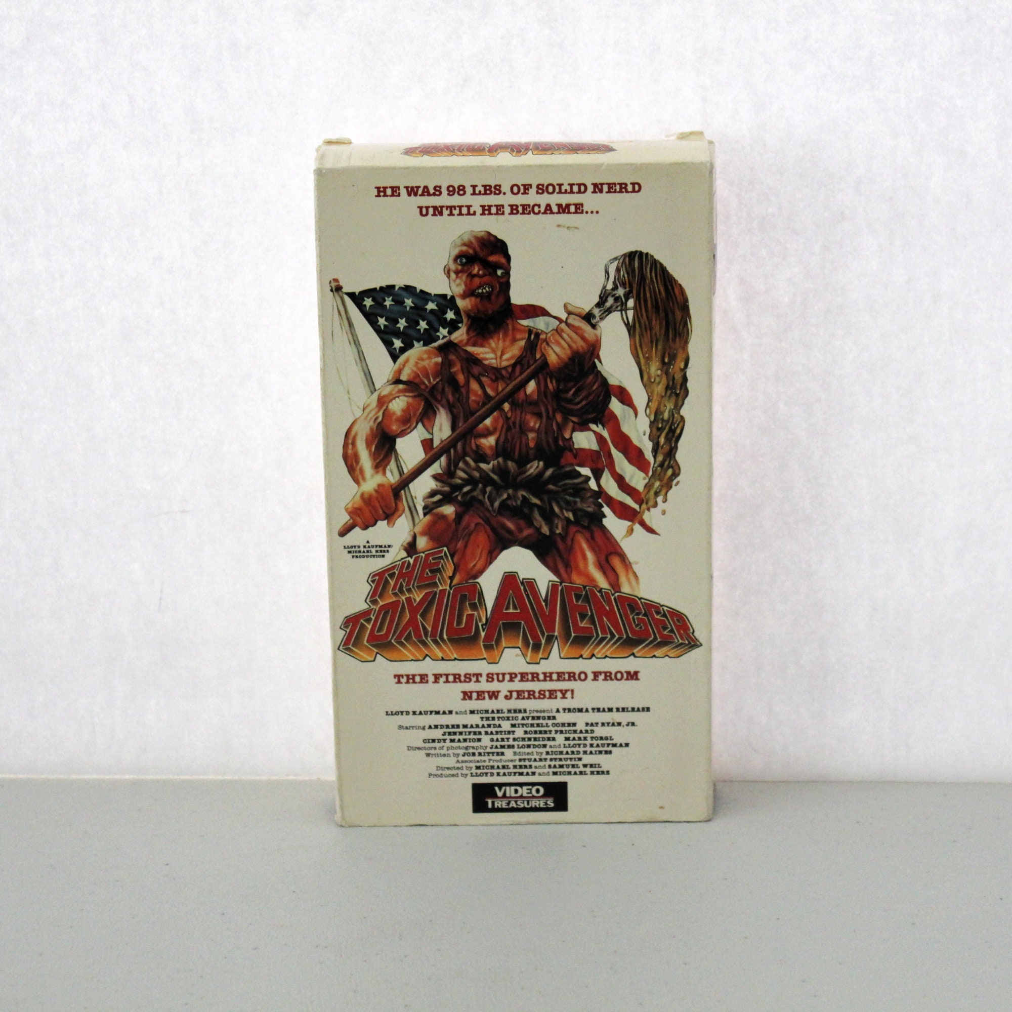 The Toxic Avenger VHS Movie Tape, 1984 Troma, Not Rated, Super Hero