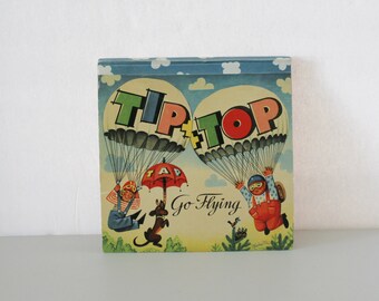 Tip + Top + Tap Go Flying Pop Up Book, 1964 3D Children's Book, V. Kubasta, Airplanes, Planes