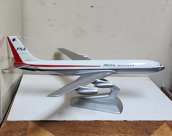 Pacific Northern Airlines Boeing 720 Airplane Model, PNA 720 1960s, Western, Vintage PacMin Pacific Miniatures, Travel Agency