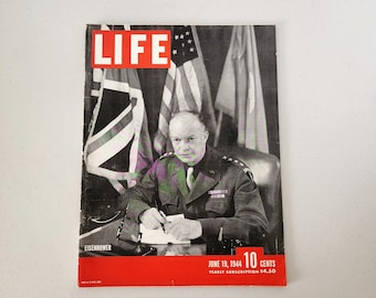 Life Magazine Dwight D Eisenhower June 19 1944