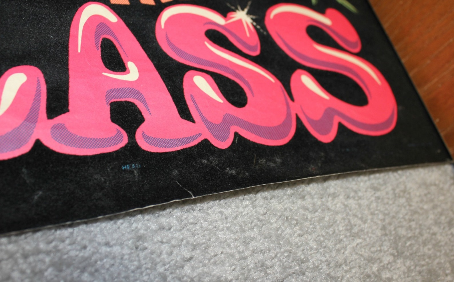 Vintage Black Light Poster Felt Head of the Class Marijuana Etsy