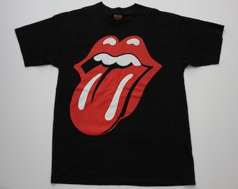 Rolling Stones T Shirt 1994 Voodoo Lounge, Unlike Any Place You've Ever Been, Black, Red, Size XL