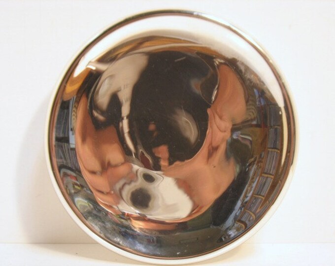 Antique Mercury Glass Oil Lamp Reflector Shield Mirror Vintage Lighting