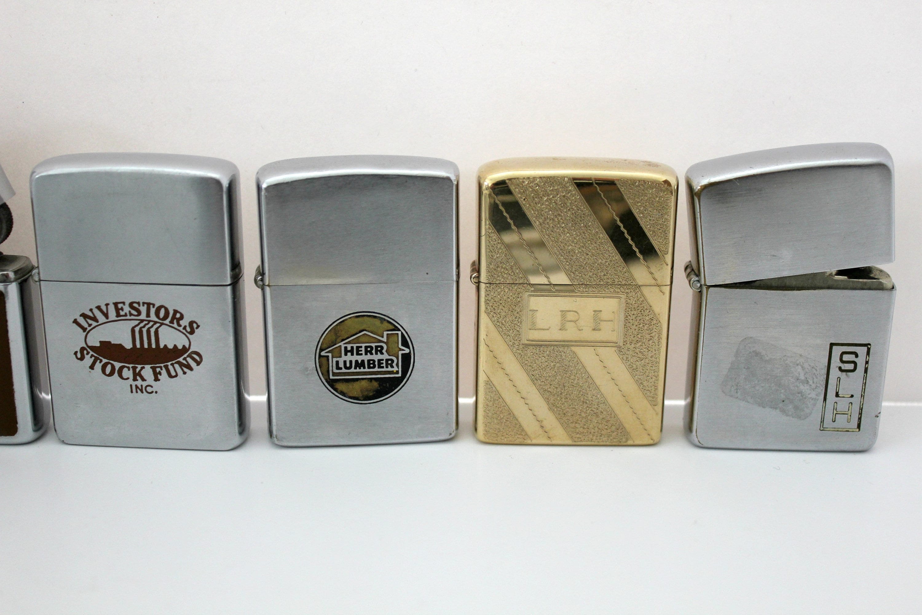 Vintage Zippo Lighter Lot 20 Advertising for Parts or Repair Zippo Rule