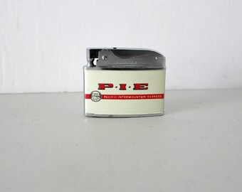 Firefly P. I. E. P.I.E. Pacific Intermountain Express Trucking Lighter, Trucker, 1950s, Vintage