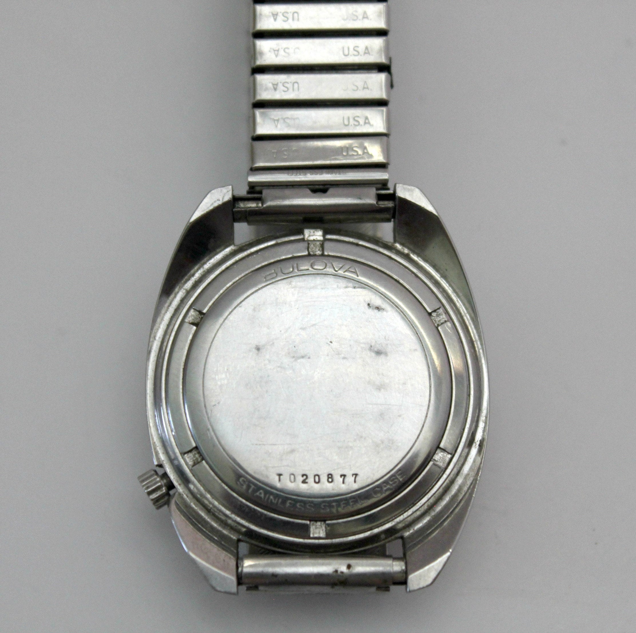Vintage Bulova Accutron Mens Watch, Tuning Fork, Stainless, As Is ...