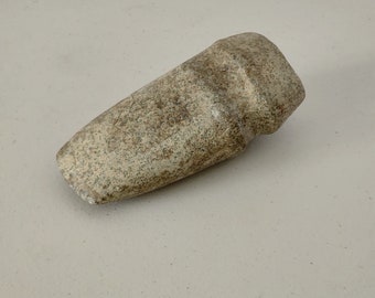 Native American Artifact Stone Axe Head, 6.5 Inches, Authenticated 1941