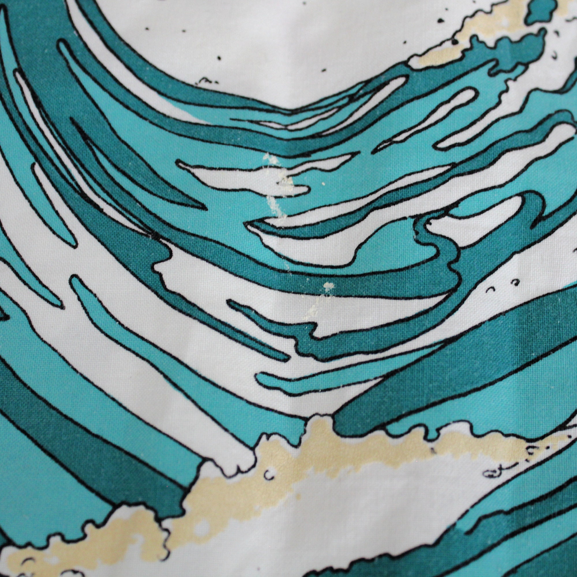 1980s Adidas Devil's Toenail All Over Print Pullover Sweatshirt