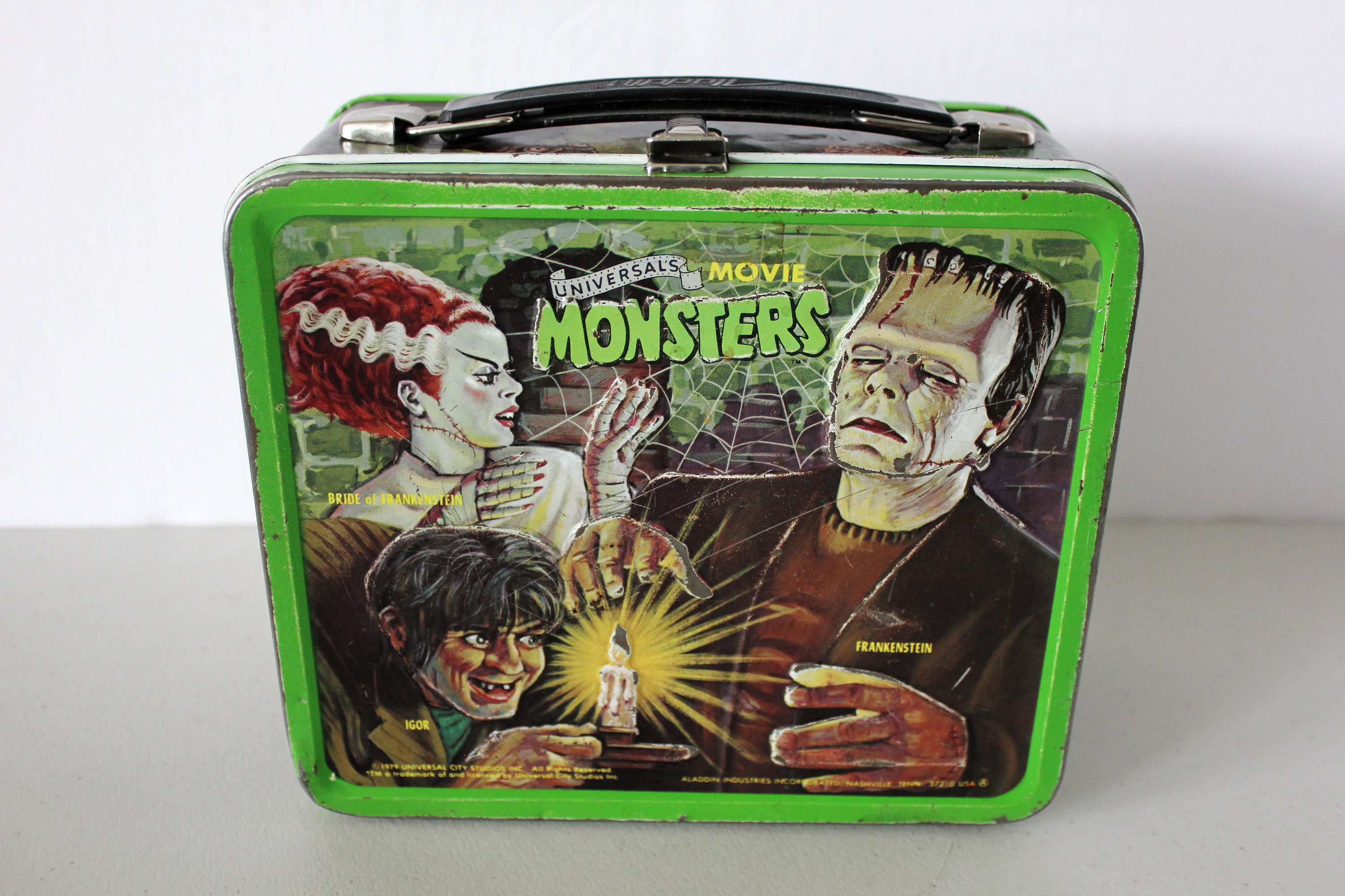 Monsters Universal Movie Lunch Box Aladdin Lunchbox Metal