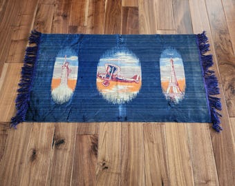 Vintage Charles Lindbergh New York to Paris Tapestry