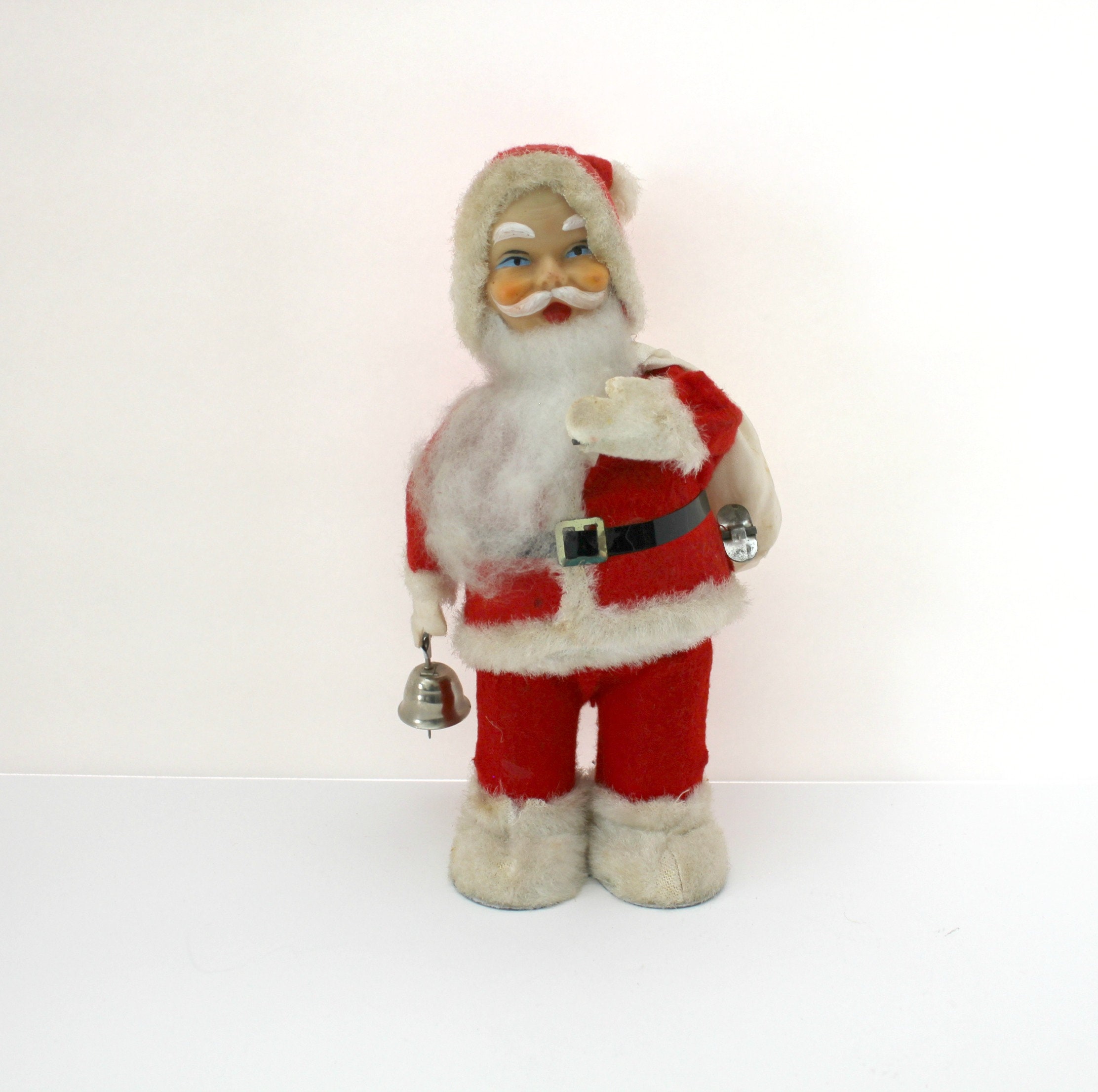 Vintage Christmas / Vintage Santa Wind-up Toy / Vintage Xmas